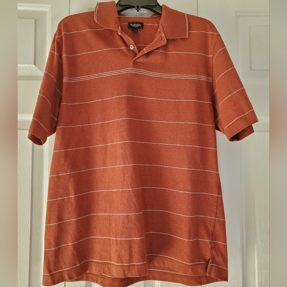 Van Heusen | Shirts | Van Heusen Mens Large Gradient Burgandy Polo ...